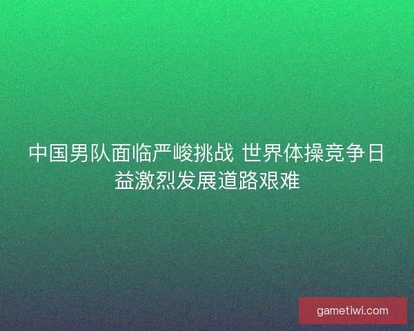 中国男队面临严峻挑战 世界体操竞争日益激烈发展道路艰难